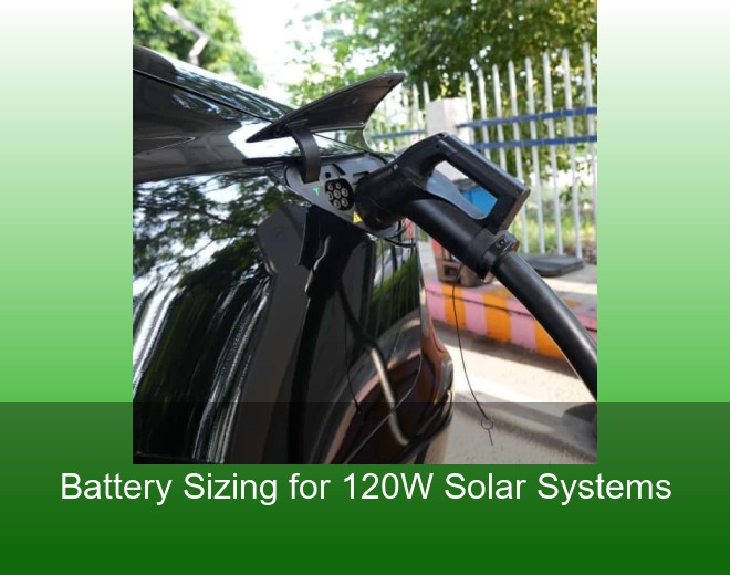 Battery Sizing for 120W Solar Systems